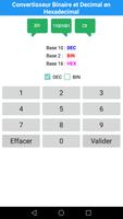 Convertisseur Decimal et Binaire en Hexadecimal capture d'écran 1