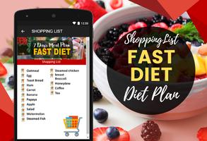 7 DAYS FAST DIET MEAL PLAN Affiche