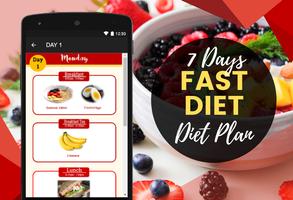 7 DAYS FAST DIET MEAL PLAN captura de pantalla 1