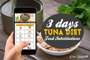 Super 3 Days Tuna Diet for Weight Loss Meal Plan capture d'écran 3