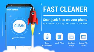 Fast Cleaner - junk Cartaz