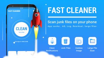 Fast Cleaner - junk poster