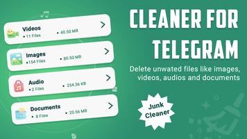 Cleaner for telegram Affiche