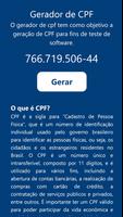Gerador de CPF スクリーンショット 2