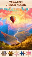 Jigsaw puzzle teka-teki gambar poster