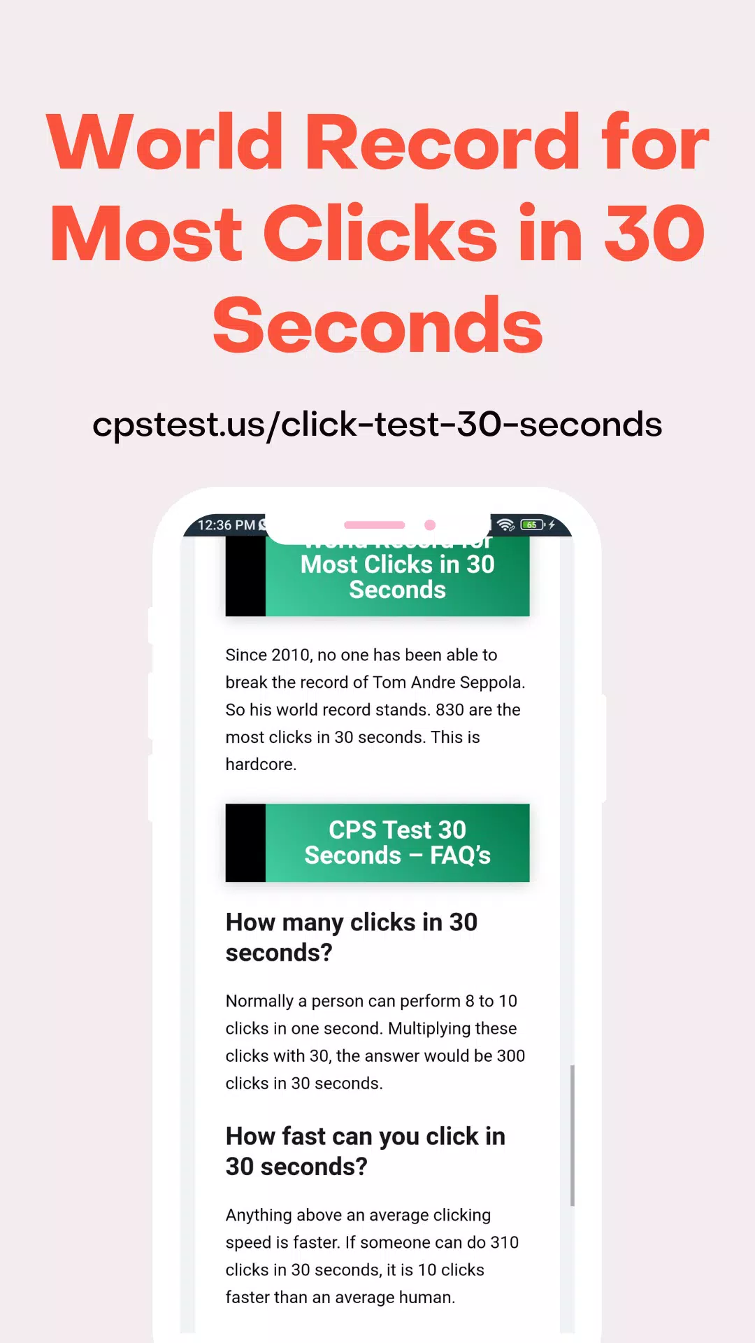 Cps Test 30 Seconds APK for Android Download