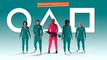 Squid Game 3D الملصق