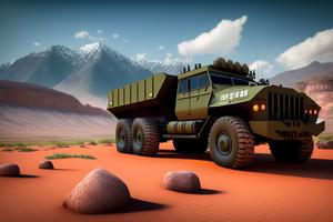 Us Army Transport Truck 3D Affiche