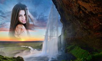 Waterfall Photo Frame постер