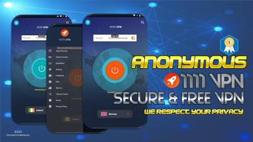 1111VPN - Secure & Free VPN (Anonymous) الملصق