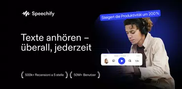 Speechify: KI-Vorlese-App