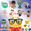 Emoji Talking Stickers voor boodschappers