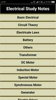 Basic Electrical Study Notes Poster
