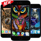 Owl Clock Live Wallpaper HD icône