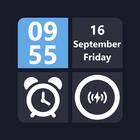 Clock & Battery Live Wallpaper icono