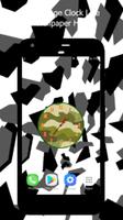Camouflage Clock Live Wallpaper HD capture d'écran 1
