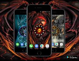 Dragon Clock Live Wallpaper HD Affiche