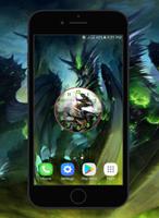 Dragon Clock Live Wallpaper HD capture d'écran 3