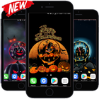 Halloween Clock Live Wallpaper HD icône