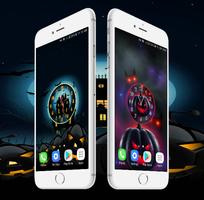 Halloween Clock Live Wallpaper HD capture d'écran 3