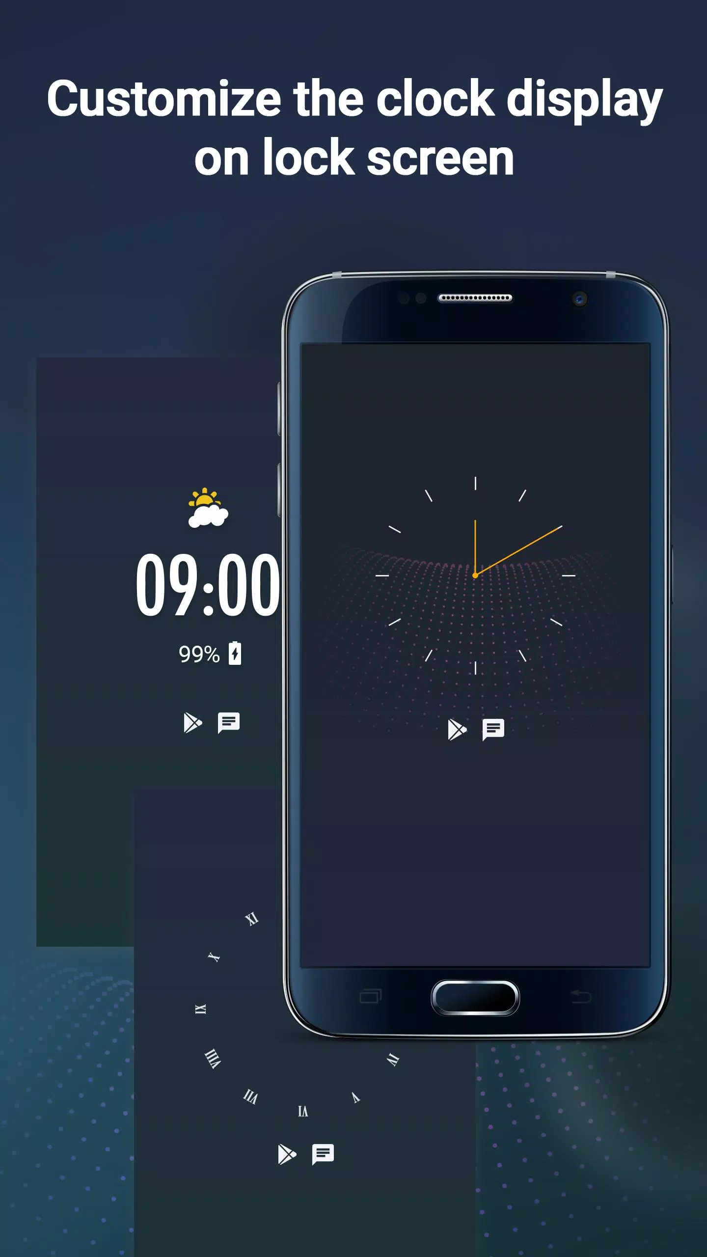 Android İndirme için Saat Ekran Kilidi, Ekran Koruyucu Dijital Saat APK