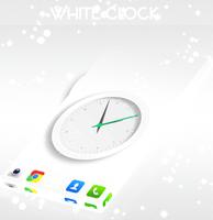 Đồng hồ màu trắng đơn giản 202 ảnh chụp màn hình 2