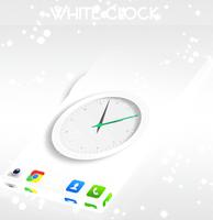 นาฬิกาสีขาวเรียบง่าย 2021 ภาพหน้าจอ 2