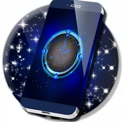 Blue Clock Live Wallpaper Icon