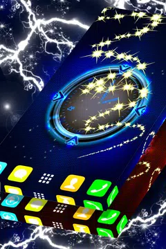 Screenshot 1 for Blue Clock Live Wallpaper