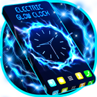 Reloj de resplandor eléctrico icono