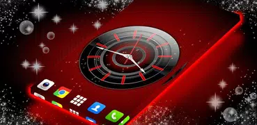 Red Clock Live Wallpaper