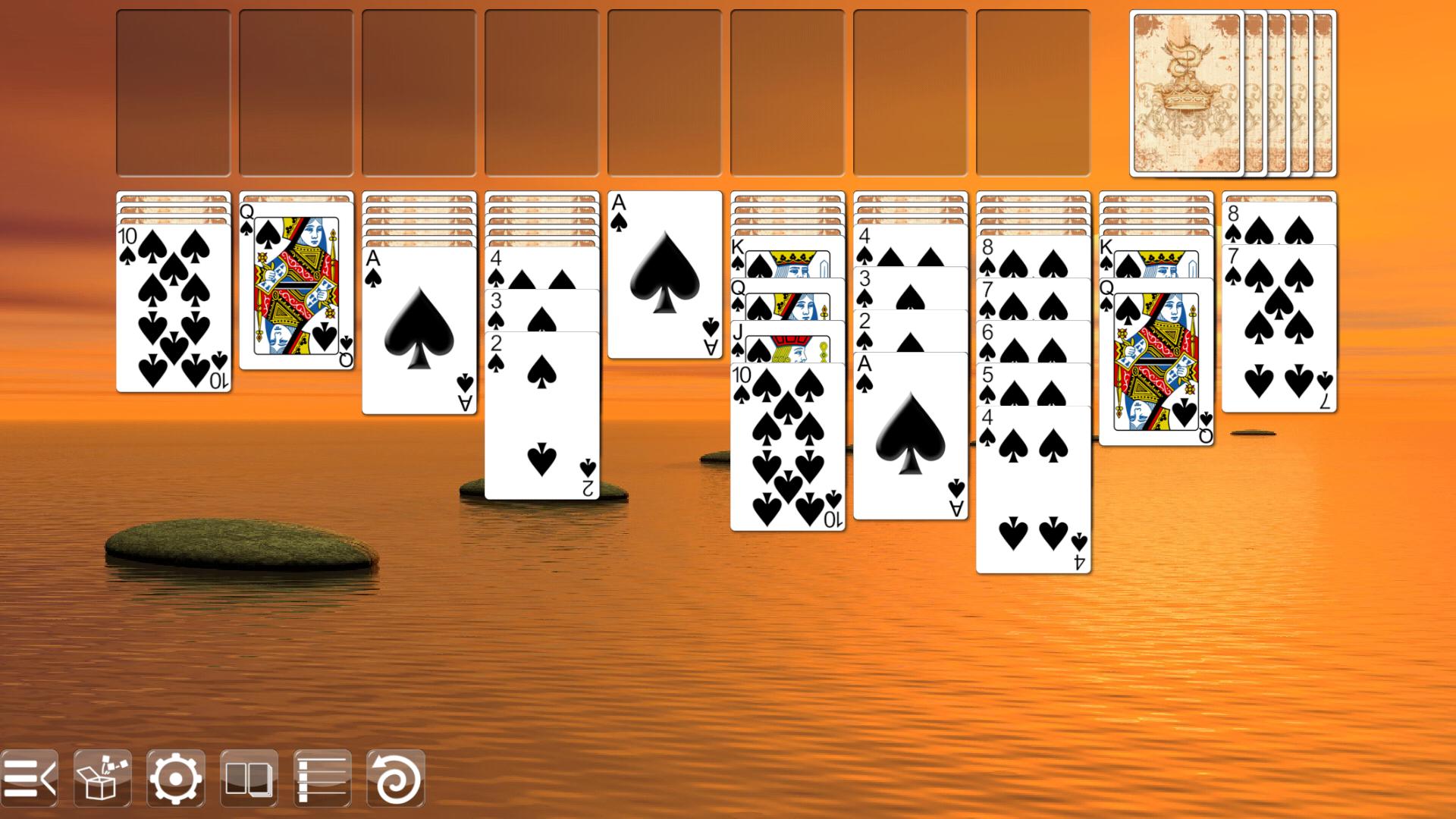 Örümcek solitaire tek takım ücretsiz indir
