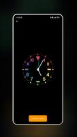 Neon Clock Wallpaper screenshot 1