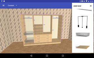 برنامه‌نما Closet Planner 3D عکس از صفحه