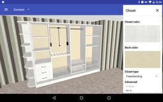 Closet Planner 3D capture d'écran 2