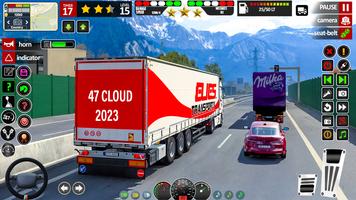 City Euro Truck Game 2023 تصوير الشاشة 1