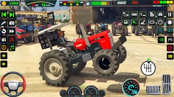 US Tractor Farming Games 3d poster