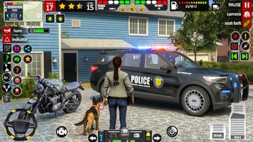 Cop Car Thief Chase Game Affiche