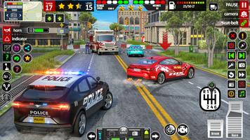Cop Car Thief Chase Game capture d'écran 1