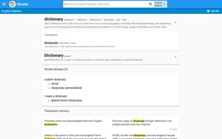 Maltese-English Dictionary Screenshot 3