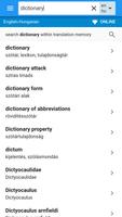 برنامه‌نما Hungarian-English Dictionary عکس از صفحه