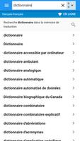 Français-Français Dictionnaire capture d'écran 1