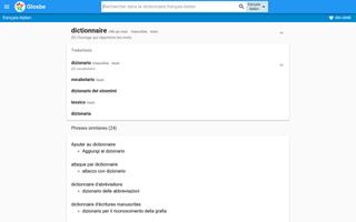 Italien-Français Dictionnaire capture d'écran 3