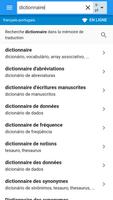 Portugais-Français Dictionnaire capture d'écran 1