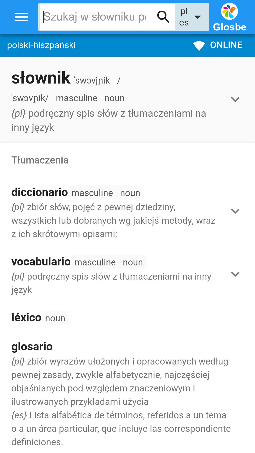 Hiszpańsko-Polski słownik for Android - APK Download