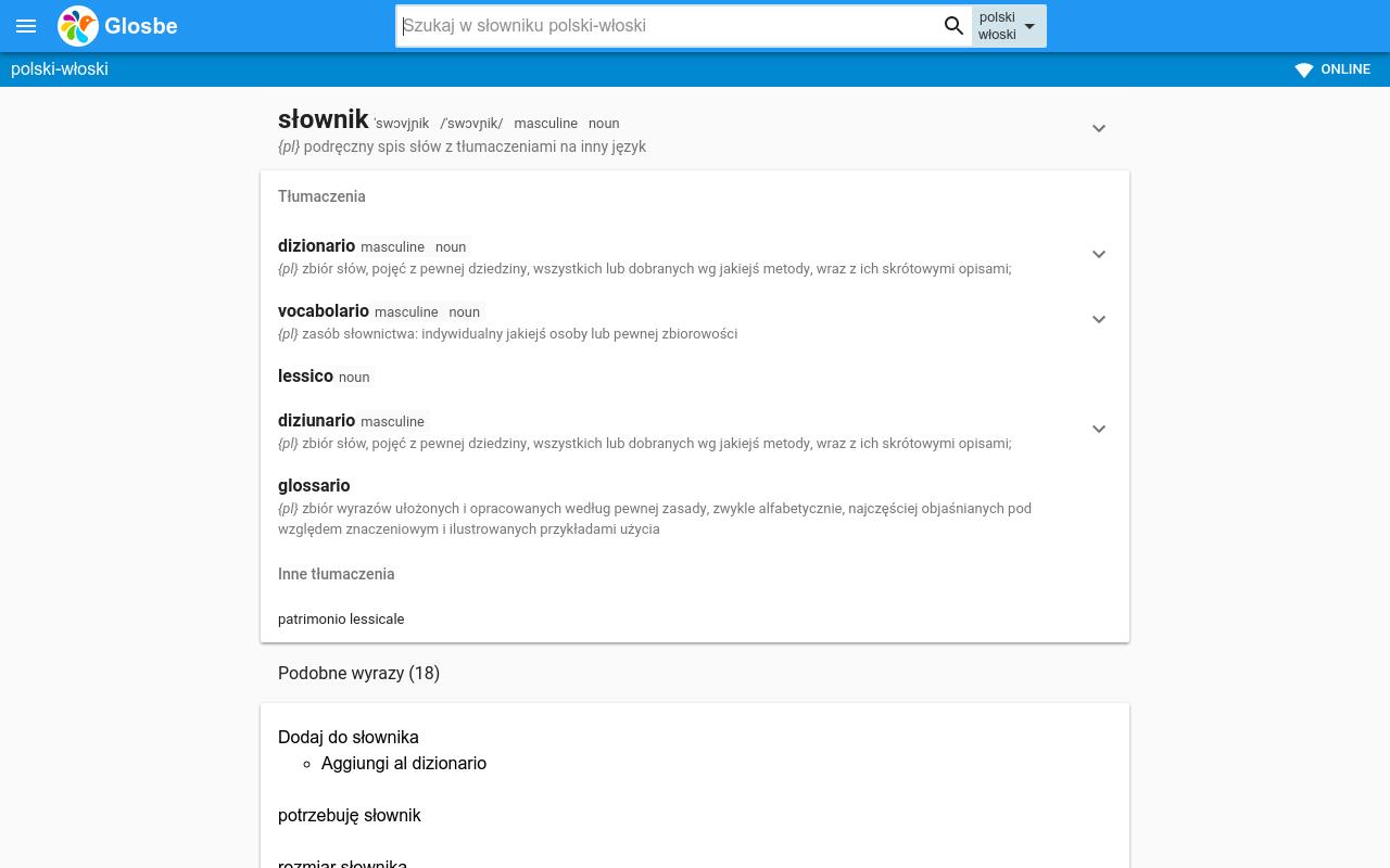 Włosko-Polski słownik for Android - APK Download