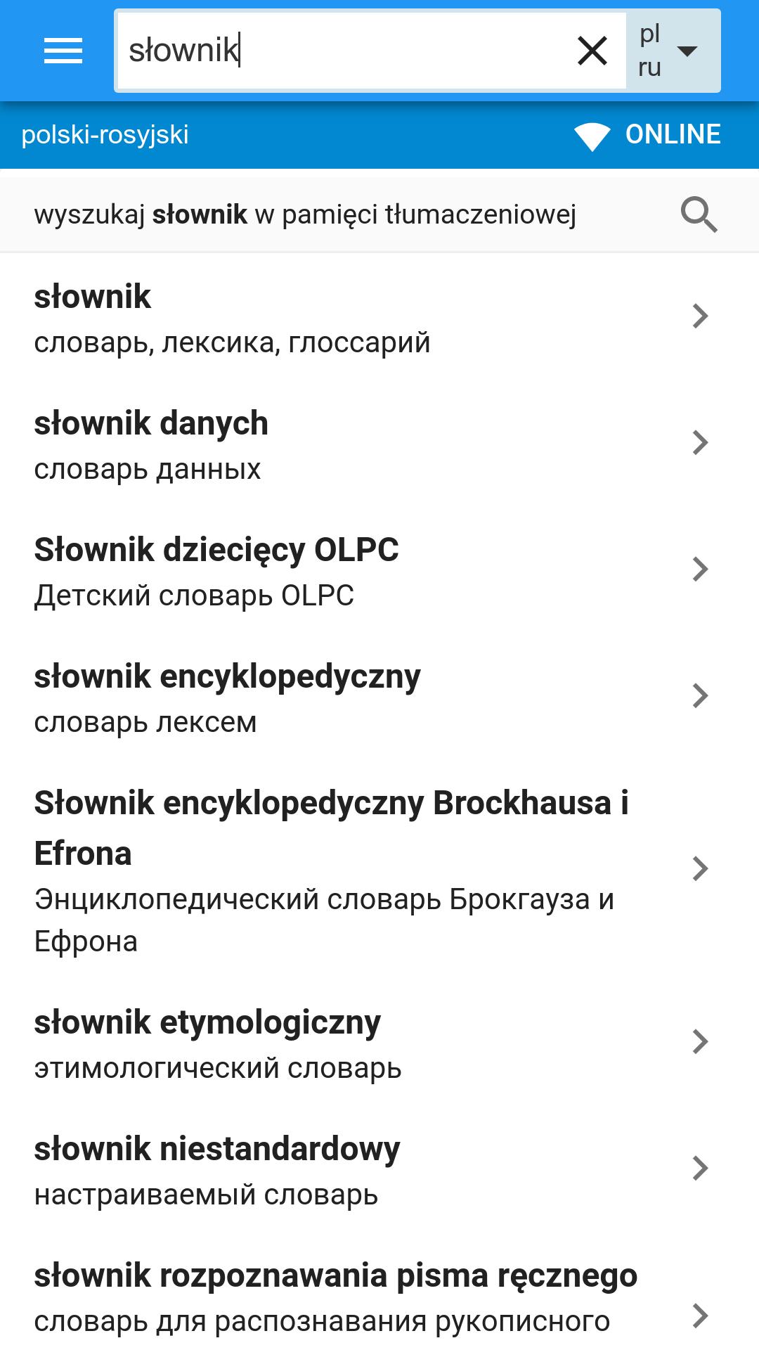 Rosyjsko-Polski słownik for Android - APK Download