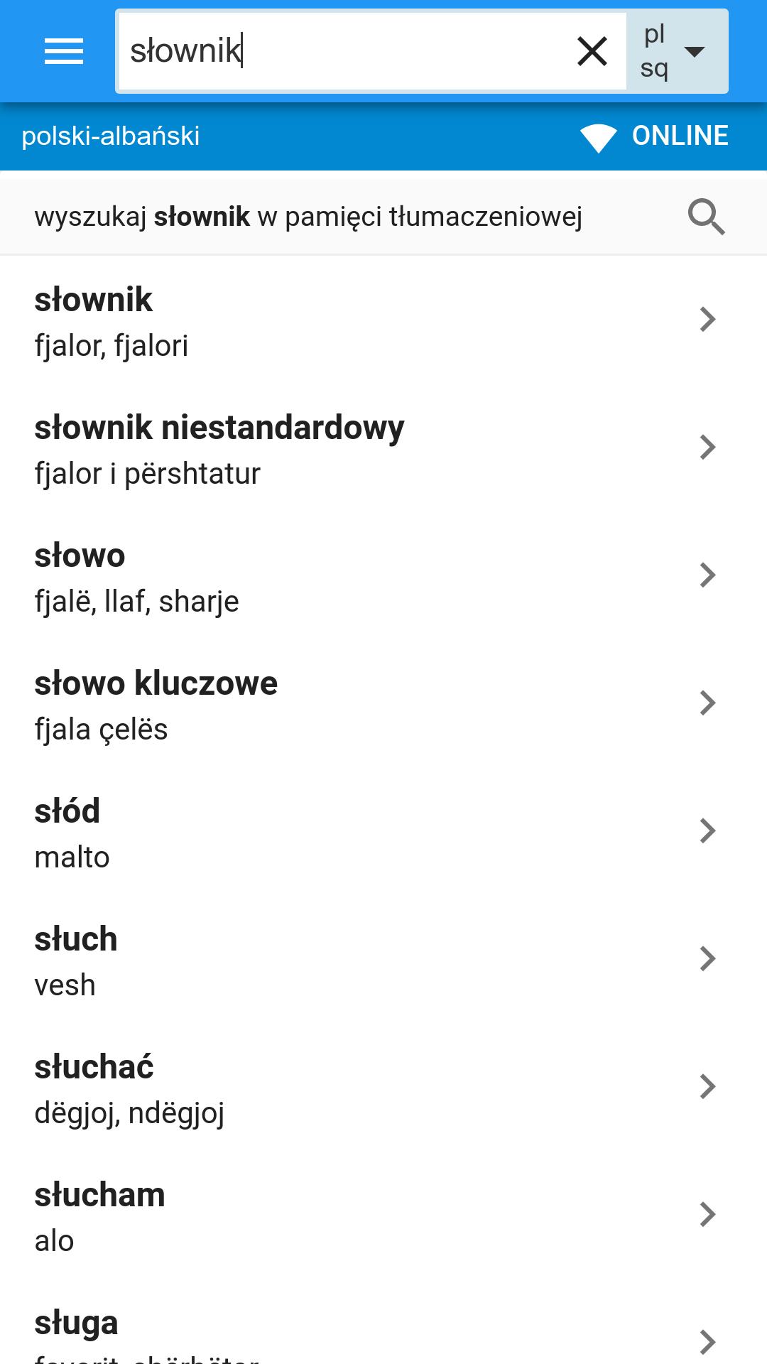 Albańsko-Polski słownik for Android - APK Download