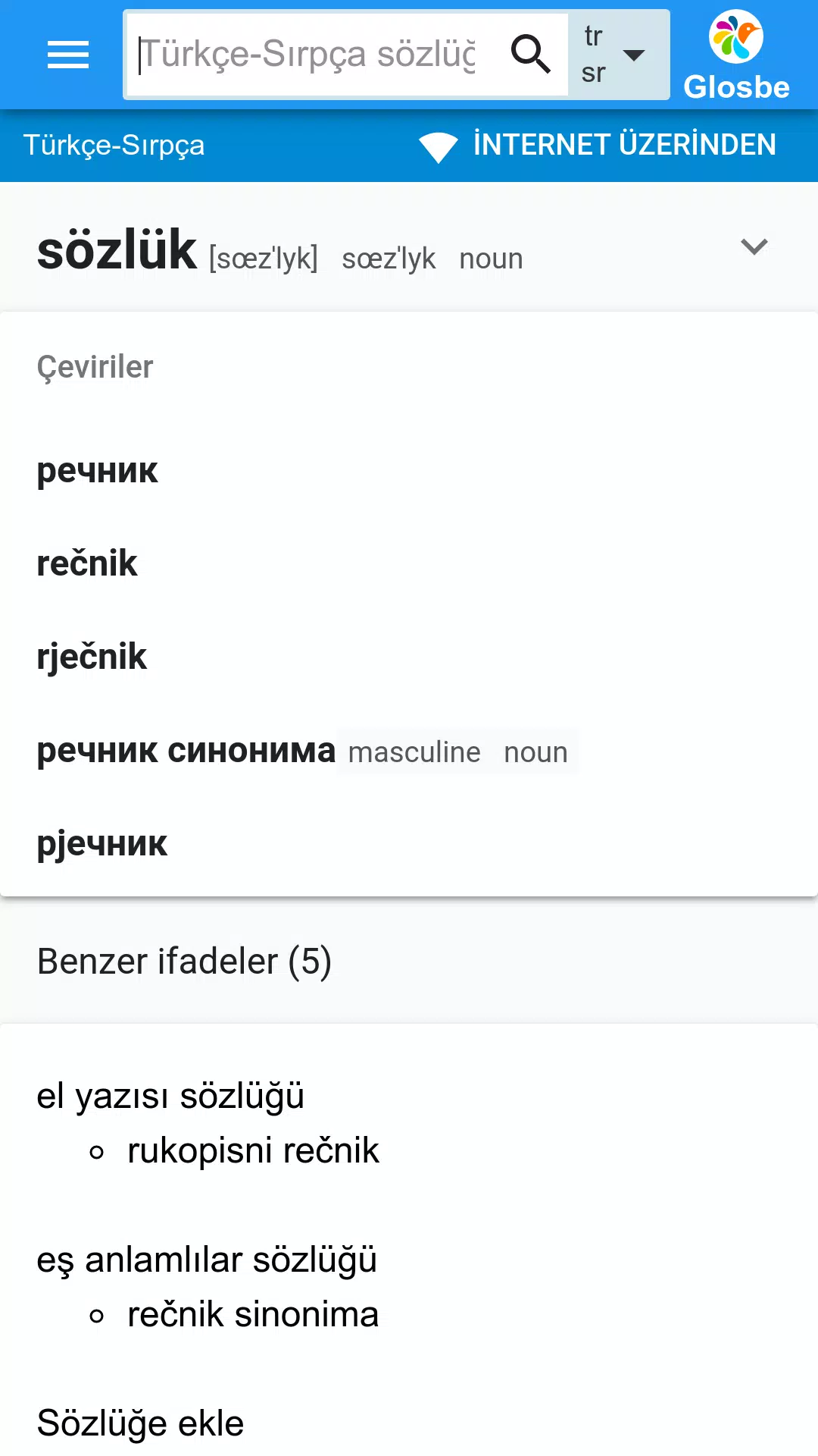 Android İndirme için Sırpça-Türkçe Sözlük APK