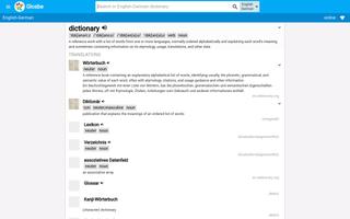 Multilang Dictionary Glosbe captura de pantalla 3